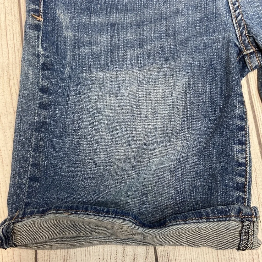 Kut from the Kloth Mid Rise Denim Bermuda Shorts